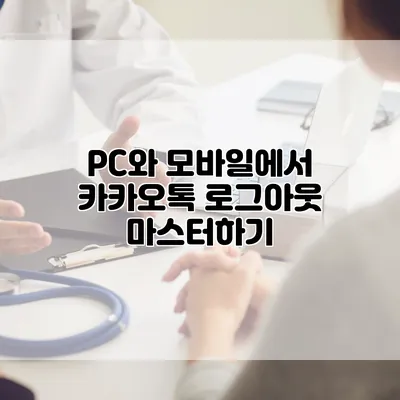 PC와 모바일에서 카카오톡 로그아웃 마스터하기